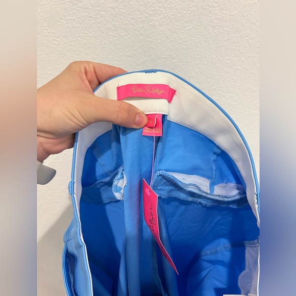 NWT Lilly Pulitzer Kelly Stretch Pants Zanzibar Blue Women’s Size 8 - Picture 3 of 6